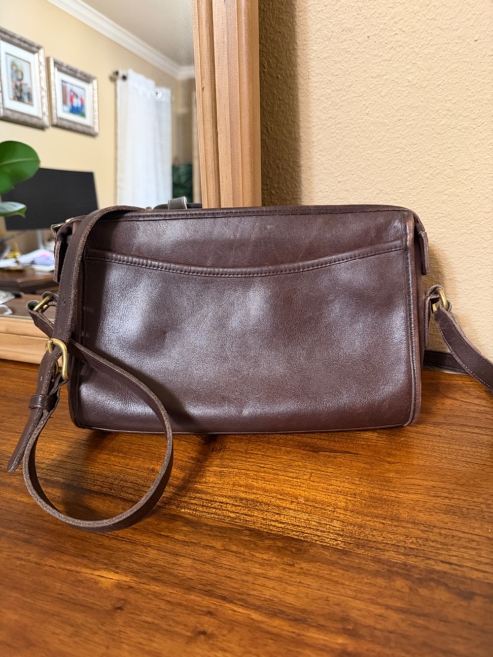 Coach Taylor 9944 Dark Brown -  Shoulder Bag 90s vintage
